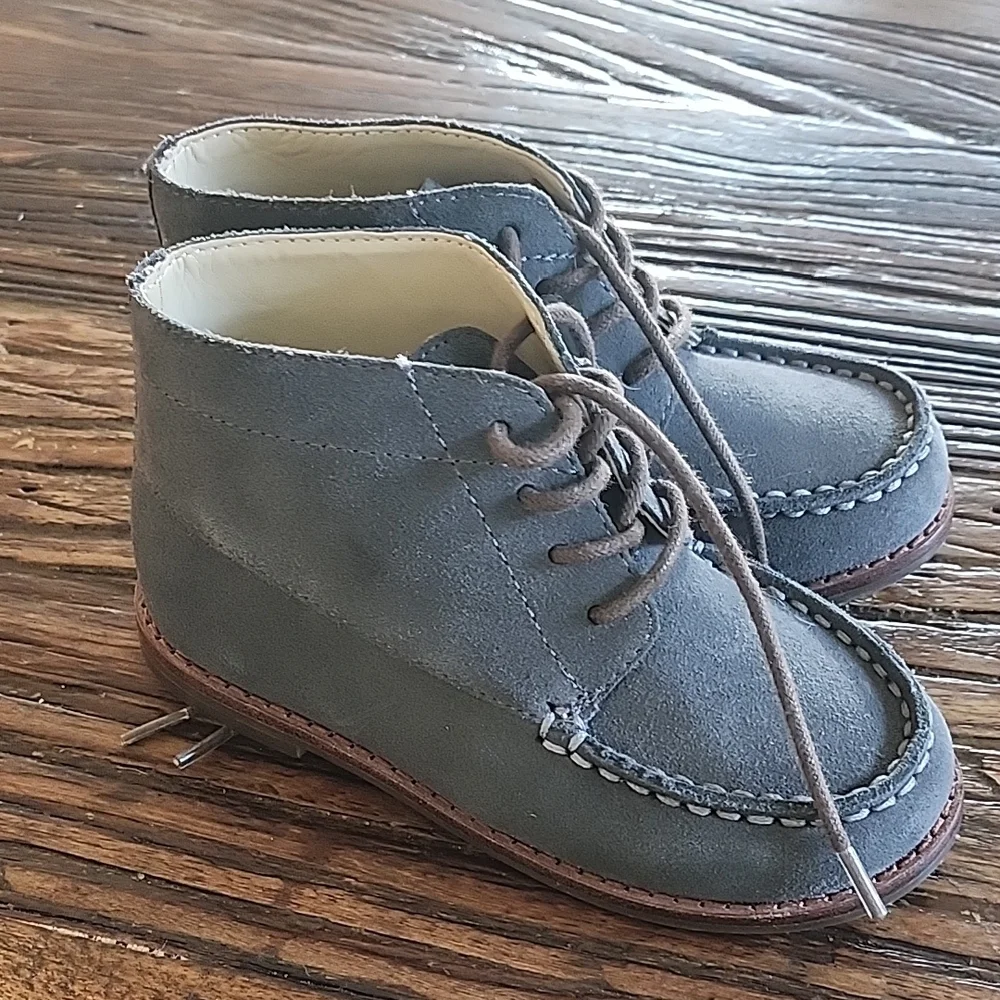 Janie and Jack Gray Suede Chukka Boots - Picture 4 of 5